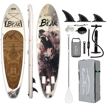 

Kubisport Paddleboard 350 × 90 × 15 cm s příslušenstvím bílohnědý