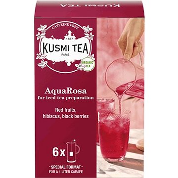 Kusmi Tea Organic AquaRosa krabička s 6-ti sáčky 48g - Čaj