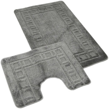

Kvalitex Koupelnová a WC předložka 60 × 100, 50 × 60 cm rám šedá