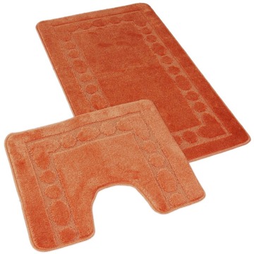 

Kvalitex Koupelnová a WC předložka 60 × 100, 50 × 60 cm rám terra