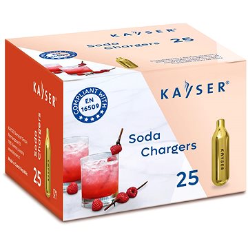 

KAYSER Sifonové bombičky jednorázové 7,5 g, 25 ks
