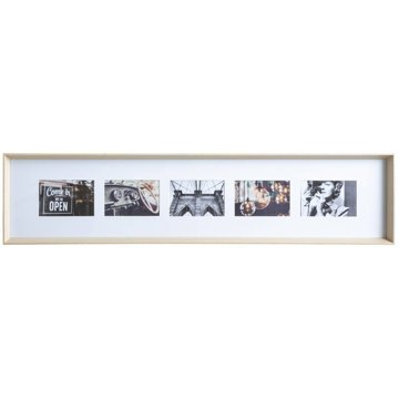 

ATMOSPHERA Fotorámeček na 5 fotografií Axel, 22 × 97 cm, béžový