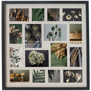 

ATMOSPHERA Rám na 16 fotografií Tony, černý, 63 × 63 cm