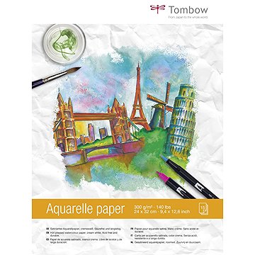TOMBOW akvarelový A4, 15 listů, 300 g/m2