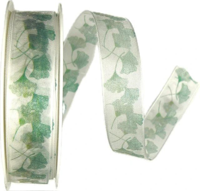 

GOLDINA Stuha organzová GINGKO transparentní 8839