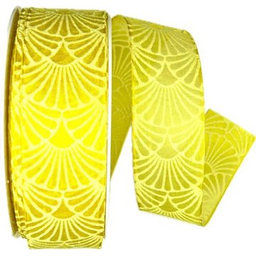 

GOLDINA Stuha taftová ART DÉCO YELLOW žlutá, transparentní 9014
