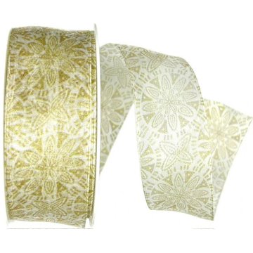 

GOLDINA Stuha taftová MANDALA CREAM transparentní krémová 8858