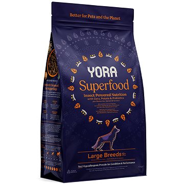 

YORA granule z hmyzu Superfood Adult Large Breeds 12 kg
