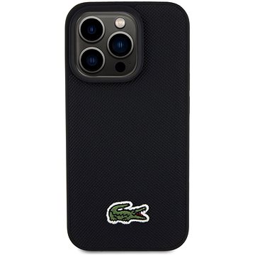 

Lacoste Iconic Petit Pique Woven Logo MagSafe Zadní Kryt pro iPhone 15 Pro Black