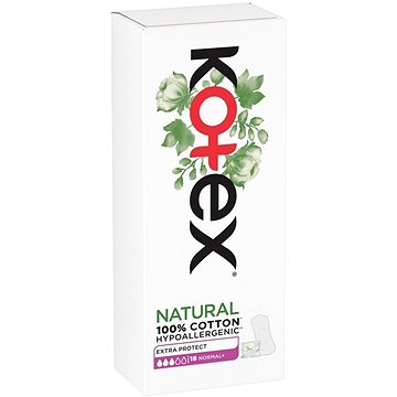 KOTEX Liners Natural Normal + 18 ks - Slipové vložky