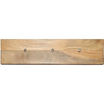 

LAKŠMI Věšák Hina s 3 háčky 60 × 15 × 2,5 cm, mangové dřevo