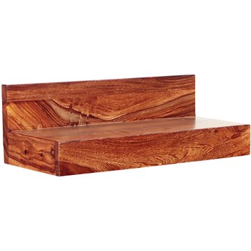 

LAKŠMI Police na zed' Kali 50 × 22 z indického masivu palisandr - light honey