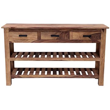 

LAKŠMI Konzolový stůl Rami 130 × 76 × 35 z indického masivu palisandr - only stain