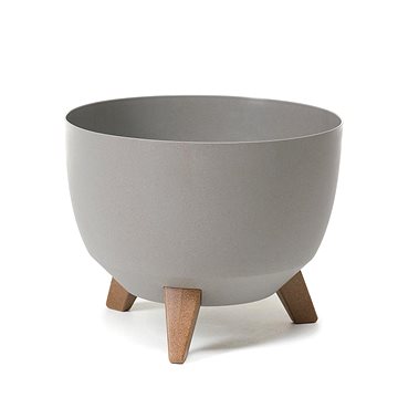 

LAMELA Květináč ROMA ECO, průměr 29cm, mísa na nožkách, šedý