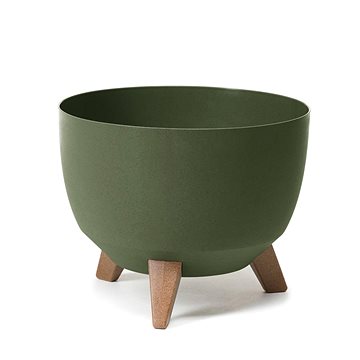 

LAMELA Květináč ROMA ECO, průměr 40cm, mísa na nožkách, zelený