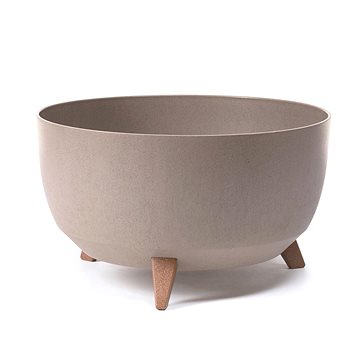 

LAMELA Květináč ROMA ECO COFFEE, průměr 47 cm, mísa na nožkách, latte