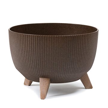 

LAMELA Květináč ROMA ECO COFFEE, průměr 47 cm, mísa na nožkách jumper, espresso