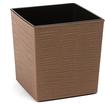 

LAMELA Květináč JUKA ECO DLUTO - vroubek 25 x 25 cm, výška 26 cm, natur