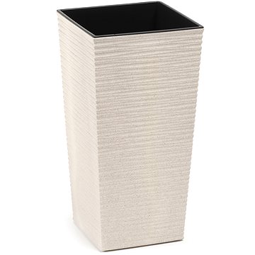 

LAMELA Květináč FINEZIA ECO DLUTO - vroubek 19 x 19 cm, výška 36 cm, bílý