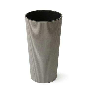 

LAMELA Květináč LILIA ECO JUMPER - proužek, průměr 19 cm, výška 36,4 cm, šedý