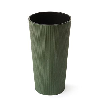 

LAMELA Květináč LILIA ECO JUMPER - proužek, průměr 25 cm, výška 46.5 cm, zelený