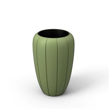 

LAMELA Květináč nízký GAJA, průměr 40 cm, výška 60 cm, olivový