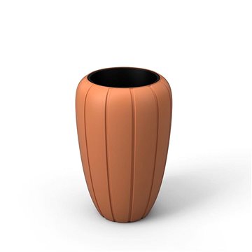

LAMELA Květináč nízký GAJA, průměr 40 cm, výška 78 cm, terracotta