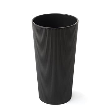 

LAMELA Květináč LILIA JUMPER - proužek, průměr 19 cm, výška 36,4 cm, černý