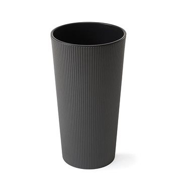 

LAMELA Květináč LILIA JUMPER - proužek, průměr 19 cm, výška 36,4 cm, grafit