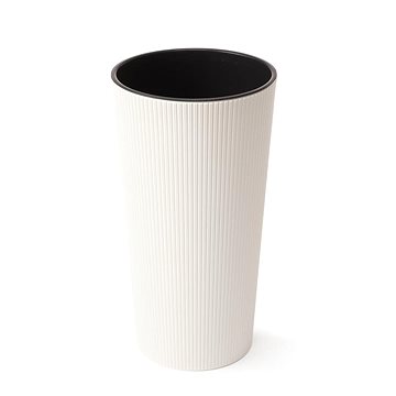 

LAMELA Květináč LILIA JUMPER - proužek, průměr 19 cm, výška 36,4 cm, krémový