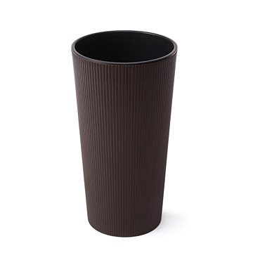 

LAMELA Květináč LILIA JUMPER - proužek, průměr 19 cm, výška 36,4 cm, hnědý