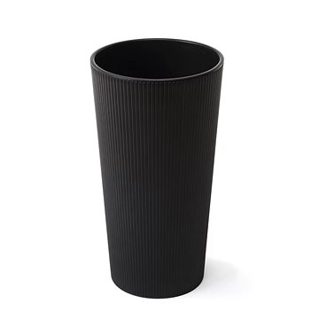 

LAMELA Květináč LILIA JUMPER - proužek, průměr 25 cm, výška 46.5 cm, černý