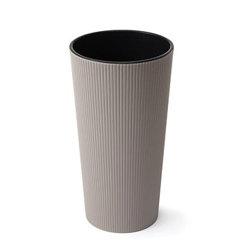 

LAMELA Květináč LILIA JUMPER - proužek, průměr 30 cm, výška 57 cm, taupe