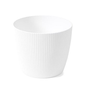 

LAMELA Květináč MAGNOLIA ECO JUMPER, průměr 16 cm, výška 12.9 cm, bílý