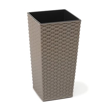 

LAMELA Květináč FINEZIA ECO WOOD RATTAN 30 x 30 cm, výška 57 cm, šedý
