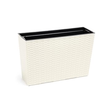 

LAMELA Truhlík WERBENA RATAN 19 x 56 cm, výška 36.5 cm, krémový
