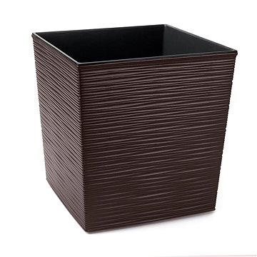 

LAMELA Květináč JUKA DLUTO - vroubek 19 x 19 cm, výška 19.5 cm, moka
