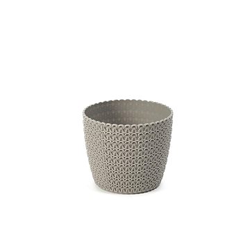 

LAMELA Květináč MAGNOLIA JERSEY, průměr 30 cm, výška 26 cm, taupe