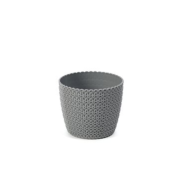 

LAMELA Květináč MAGNOLIA JERSEY, průměr 22 cm, výška 18.5 cm, šedá