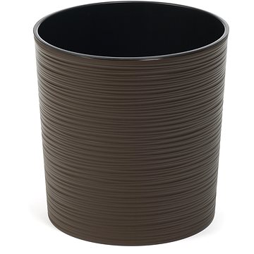 

LAMELA Květináč MALWA DLUTO - vroubek, průměr 19 cm, výška 19.5 cm, moka