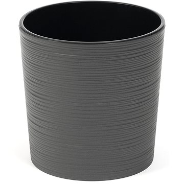 

LAMELA Květináč MALWA DLUTO - vroubek, průměr 25 cm, výška 25.5 cm, grafitový