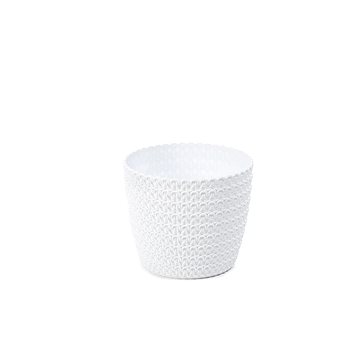 

LAMELA Květináč MAGNOLIA JERSEY, průměr 36 cm, výška 31.5 cm, bílý