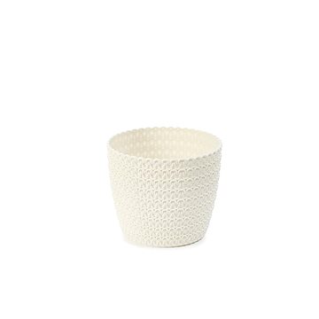 

LAMELA Květináč MAGNOLIA JERSEY, průměr 36 cm, výška 31.5 cm, krémový