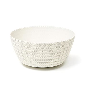 

LAMELA Květináč - žardinka JERSEY, průměr 30 cm, výška 14.5 cm, krém