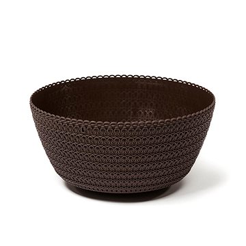 

LAMELA Květináč - žardinka JERSEY, průměr 30 cm, výška 14.5 cm, hnědý