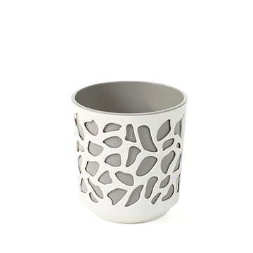 

LAMELA Květináč DUET, průměr 29 cm, výška 32 cm, krém/šedá