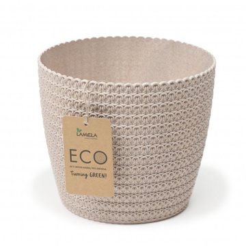 

Lamela Květináč Magnolia Eco Jersey průměr 19 cm bílý