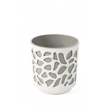 

Lamela Květináč Duet 190 mm krém / tmavě šedý