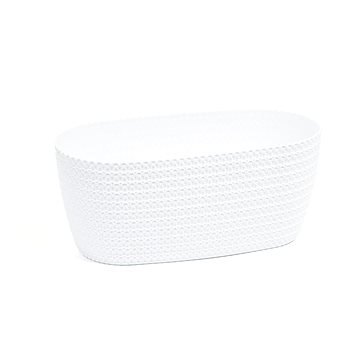 

LAMELA Truhlík JERSEY 38 x 18 cm, výška 16 cm, bílý