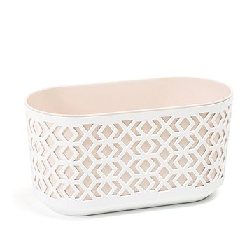 

LAMELA Truhlík AZTEK 40 x 19.5 cm, výška 20,5 cm, béžový/bílý